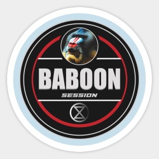 Baboon Session Sticker